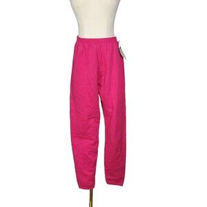 Vintage Sweat Pants Size S/M Lee Deadstock New with Tag 1980s Hot Pink Excellent